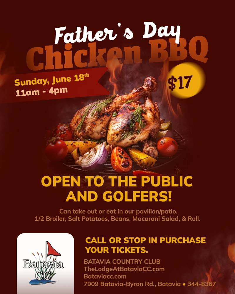Father's Day, BBQ, Batavia Country Club