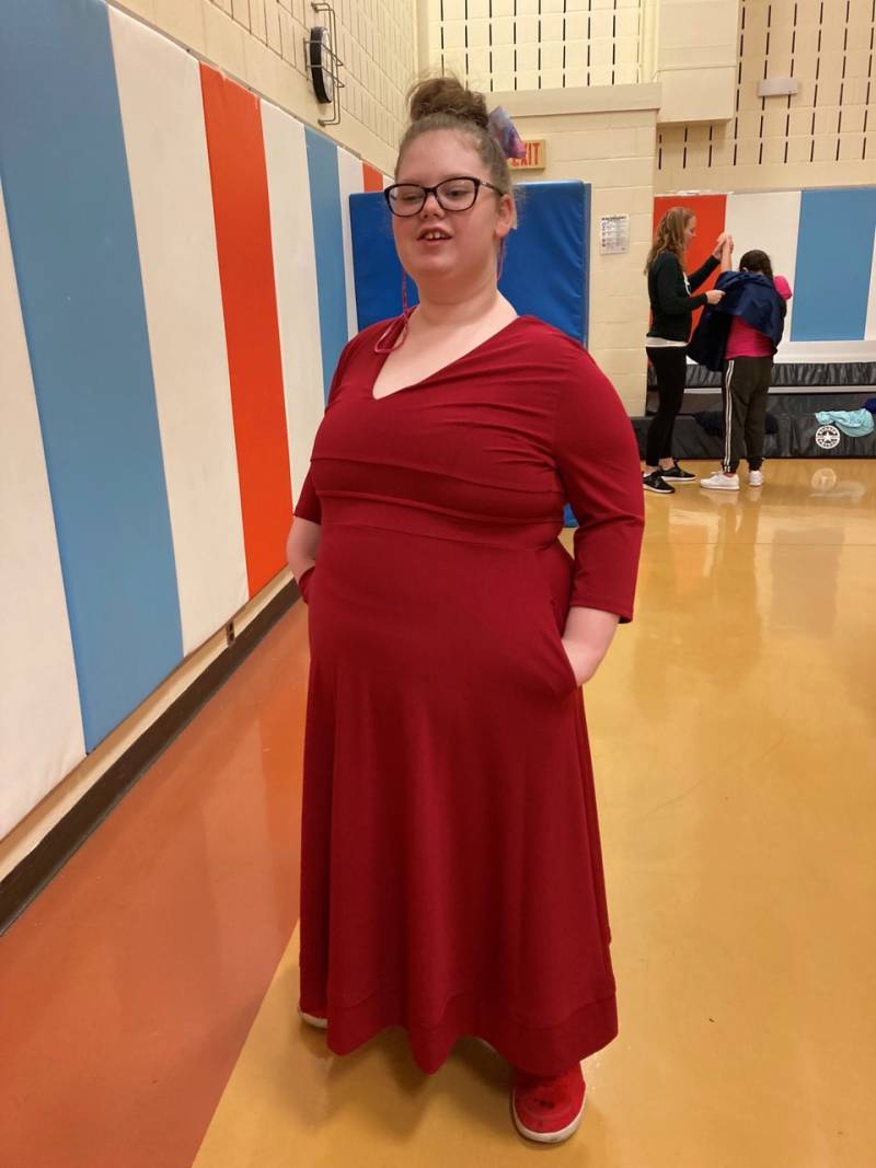 Batavia School For Blind red dress