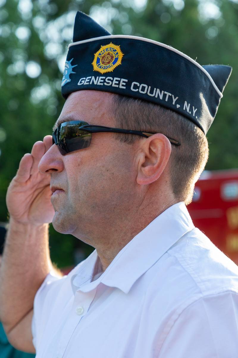 American Legion member salutes