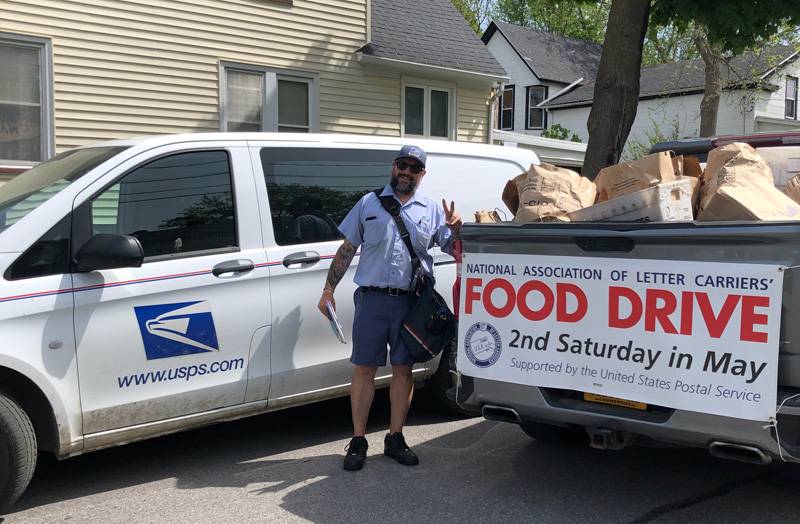 post office food drive