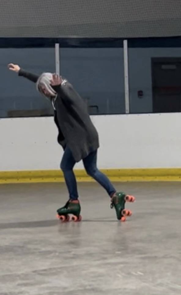 rollerskating at rink