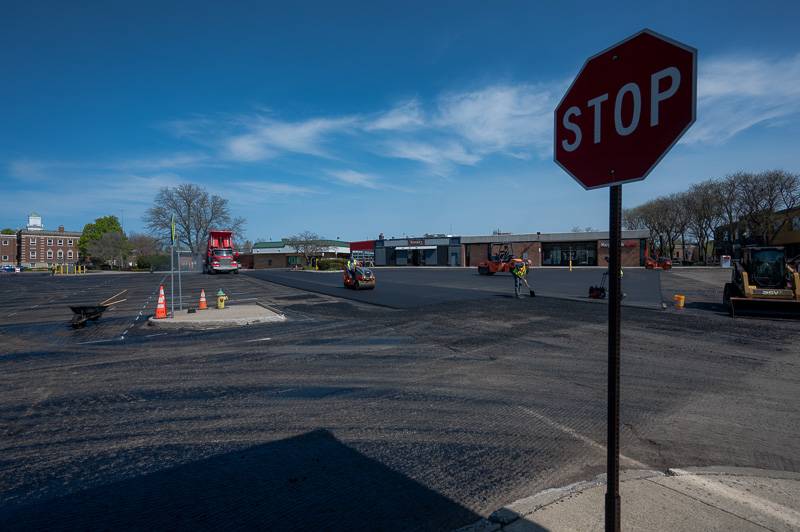 court street parking lot paving