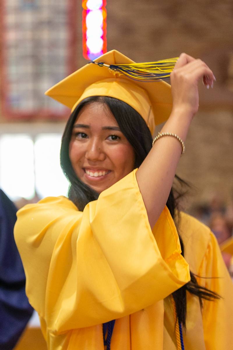 Maylee Green smiles with confirmation of graduation