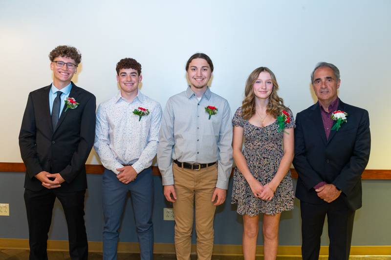 Seniors from Genesee County and Jim Saracini