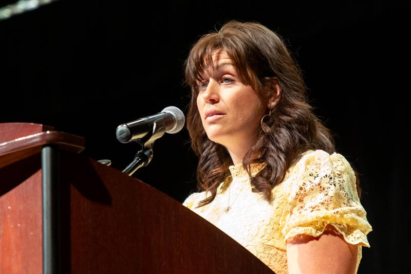 Ms Jennifer Stringer, Commencement Speaker, Photo by Steve Ognibene