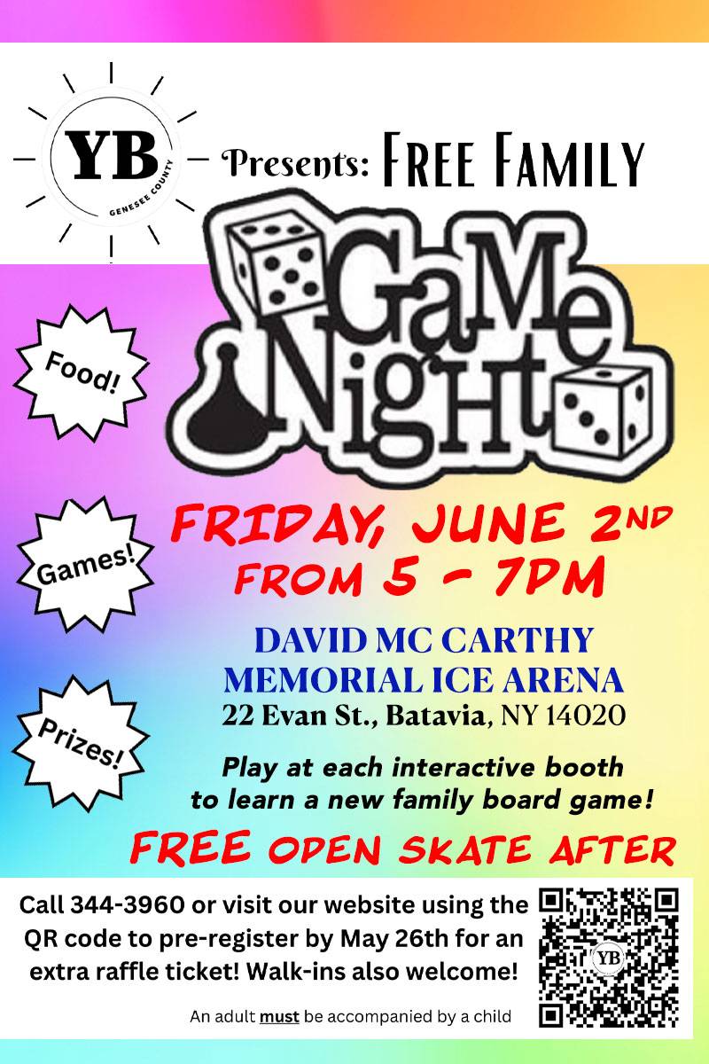 church game night flyer