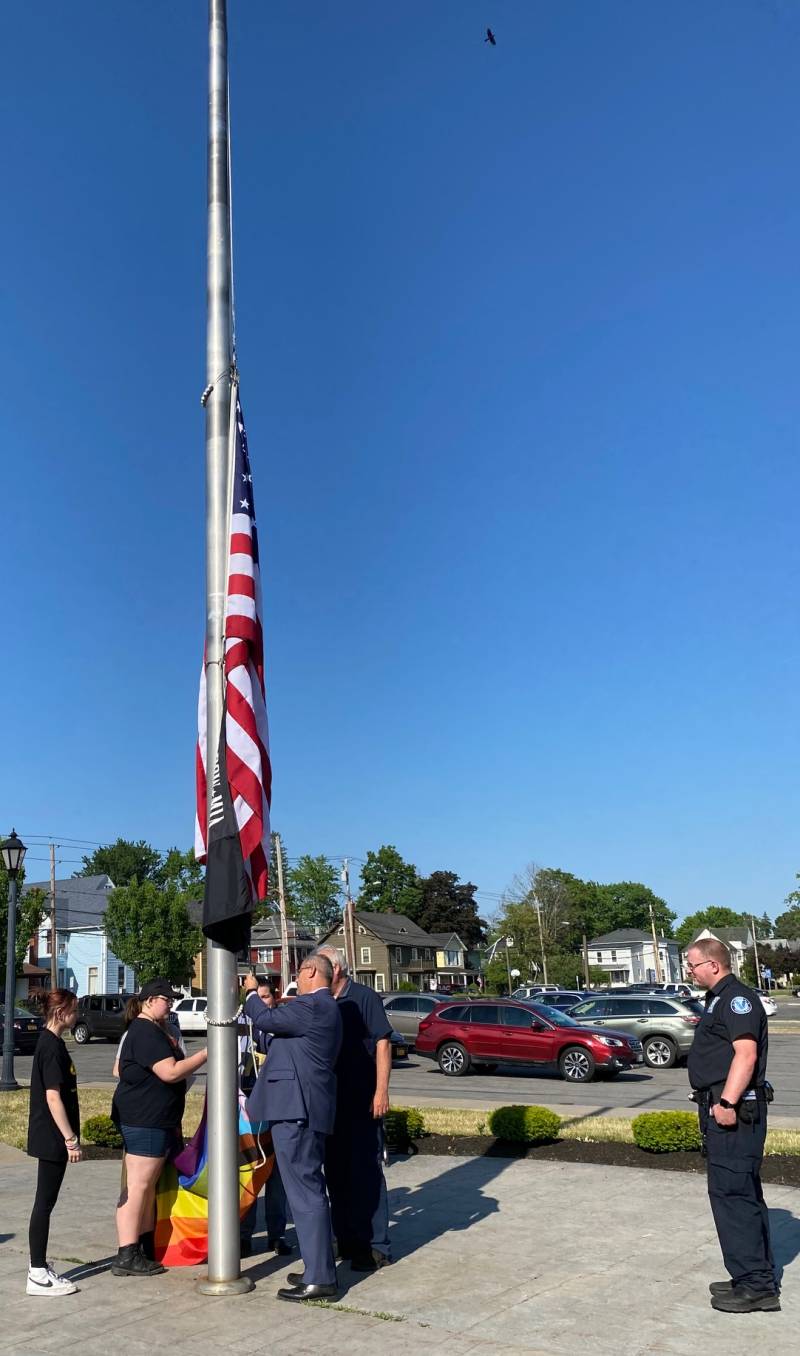 Pride flag raising 6/2023