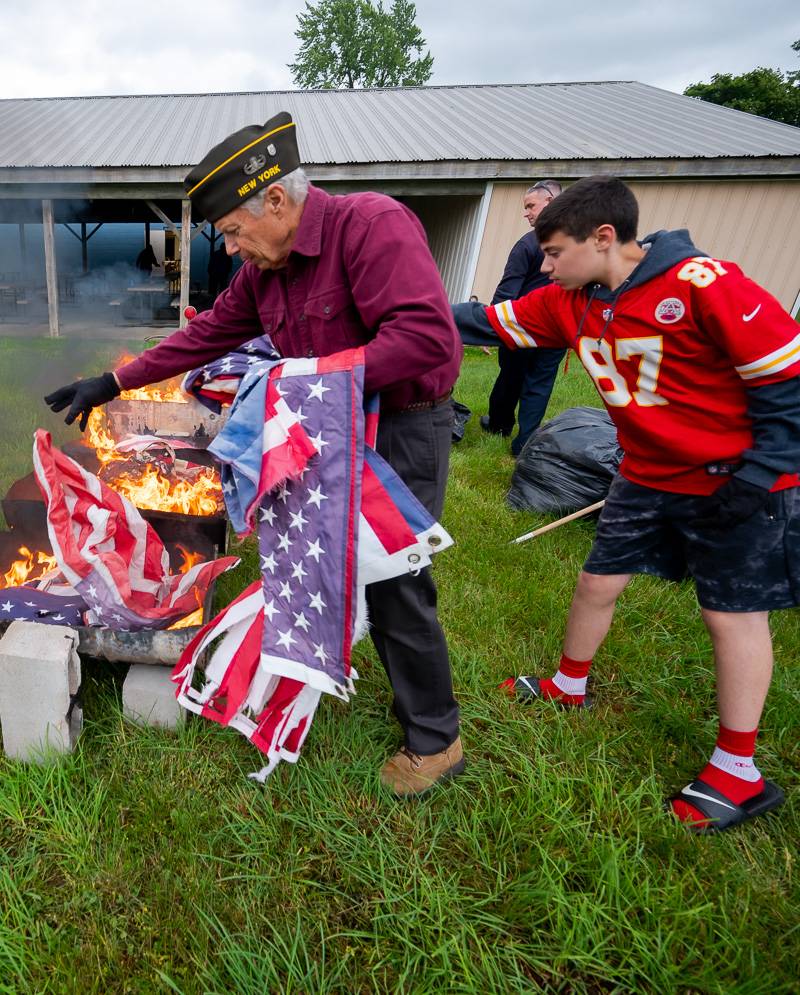 VFW flag disposal