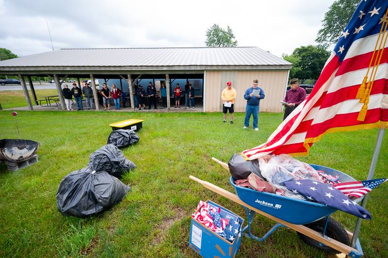 VFW flag disposal