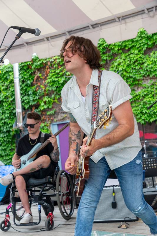 Members of High Pines continue on the Center Street stage. Photo Steve Ognibene