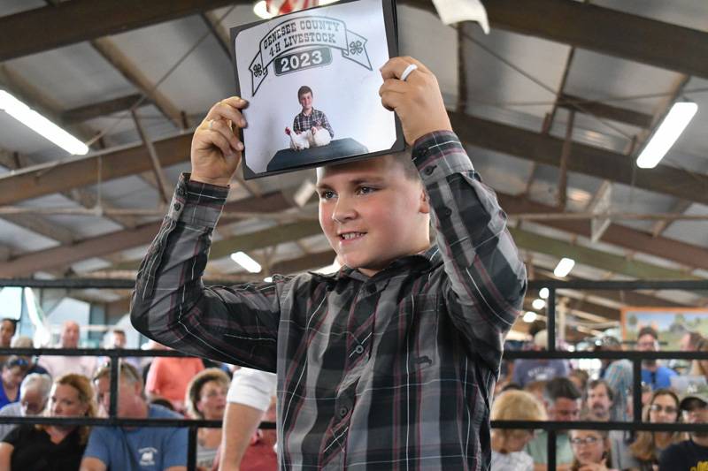 4-h livestock auction genesee county fair