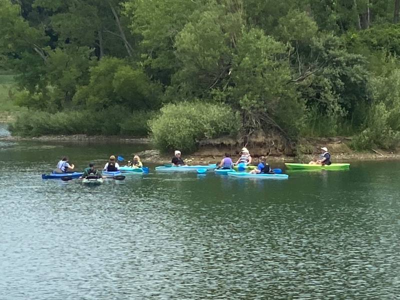 kayakers at DeWitt