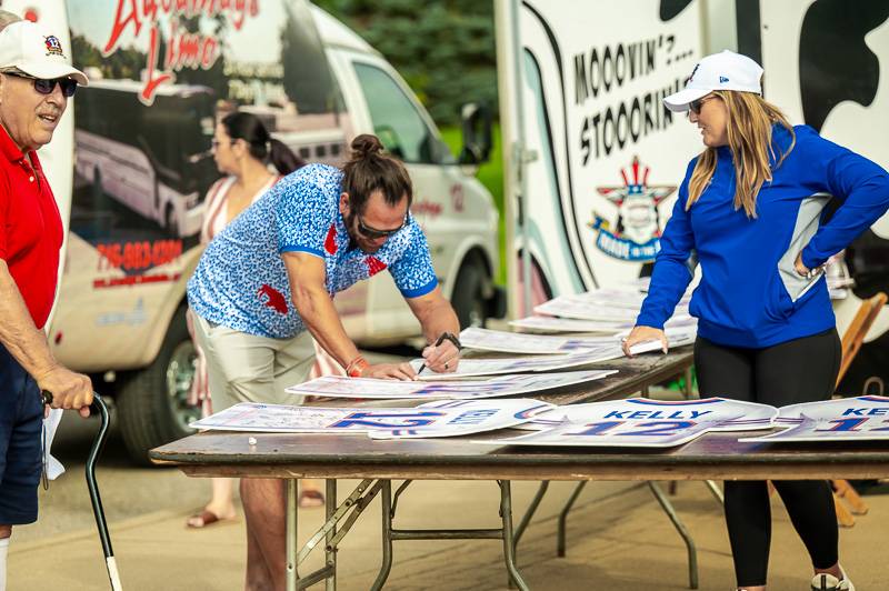 Former MLB outfielder Johnny Damon at the 2023 Jim Kelly Celebrity Golf  Classic in Batavia - WBEN Extras 