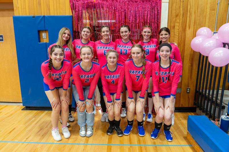 batavia hs pink game volleyball