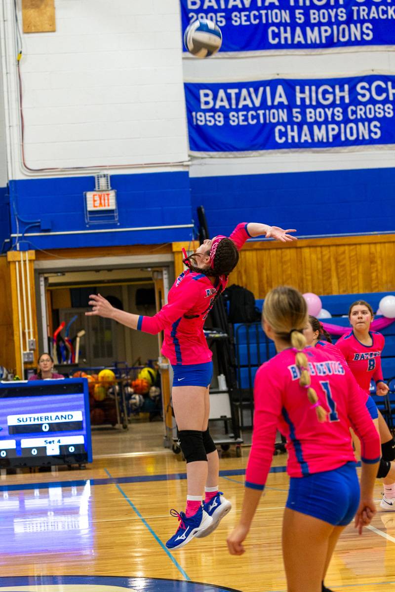 batavia hs pink game volleyball