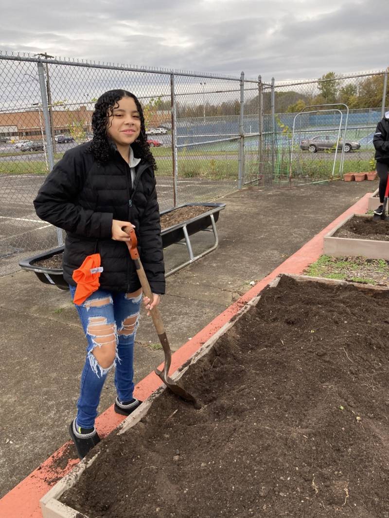 BHS at community garden