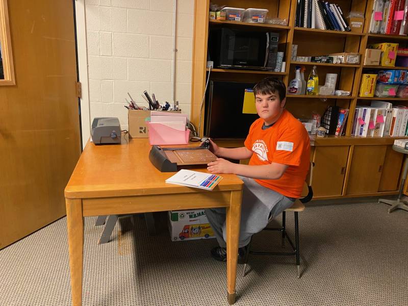 Michael at School for Blind