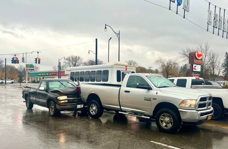 Car accident on West Main St., Batavia