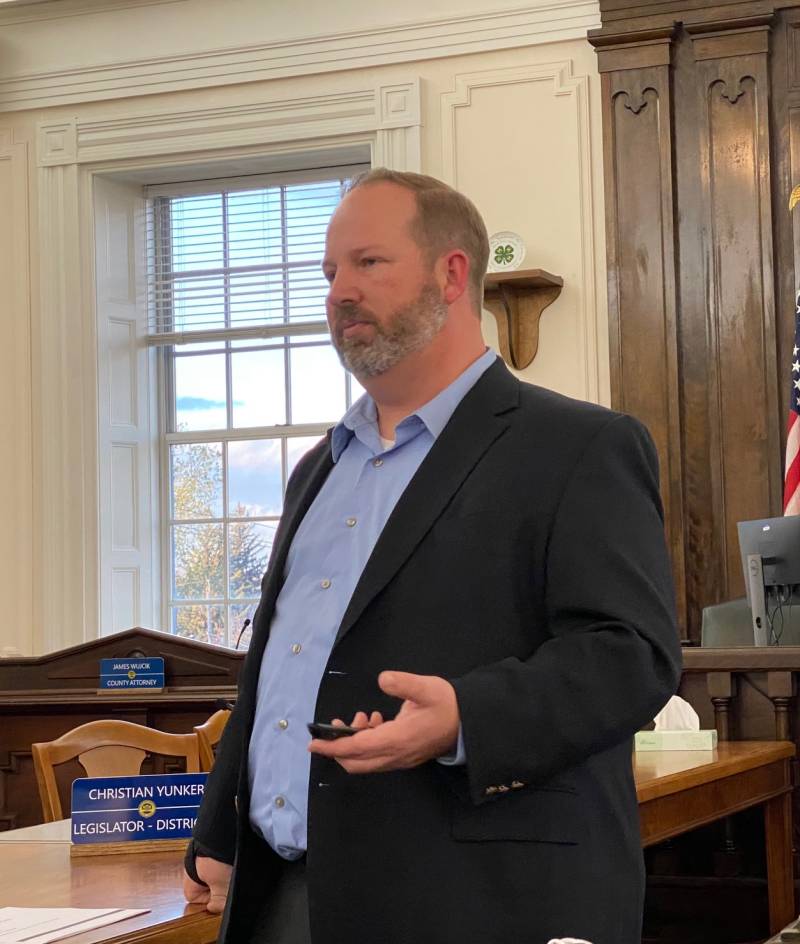 Matt Landers at public hearing