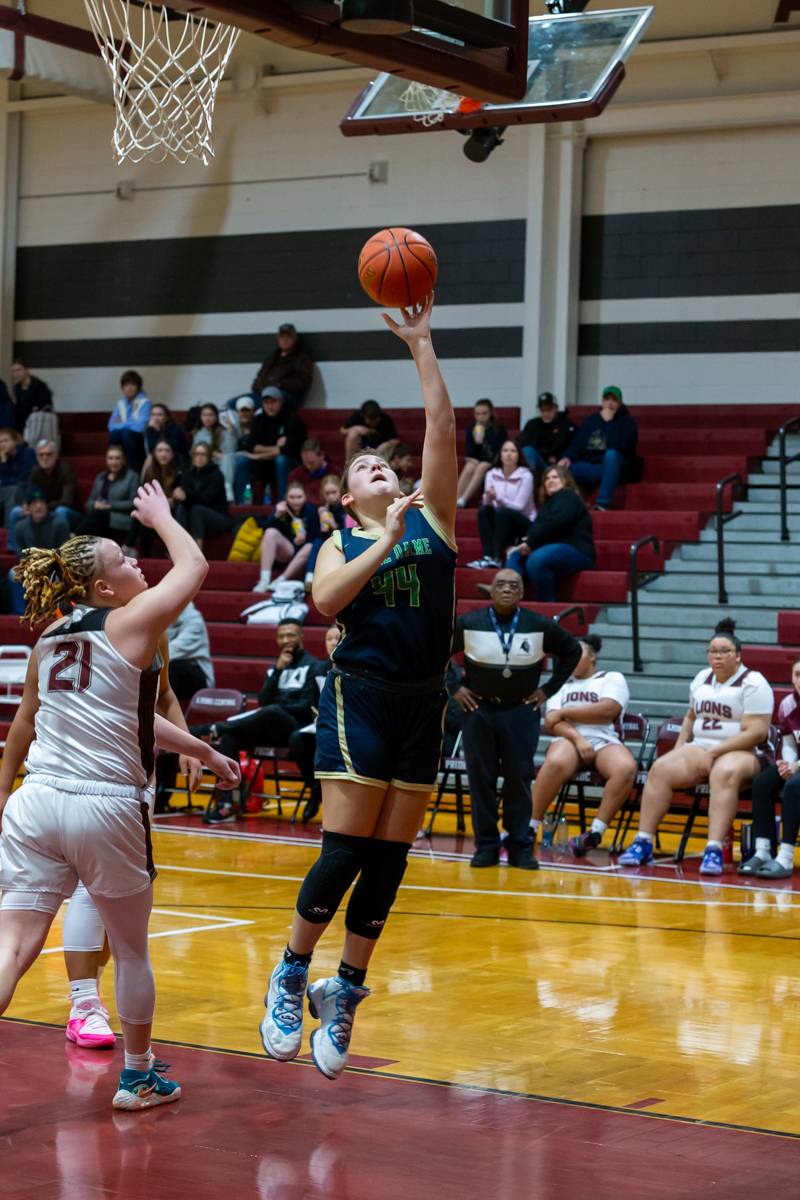 Sofia Faletti going for two points.  Photo by Steve Ognibene