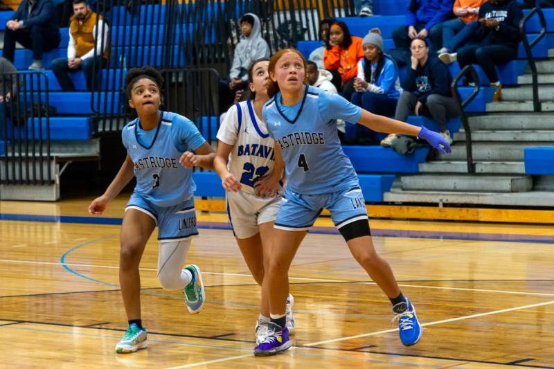 Leilah Manual looking for the rebound.  Photo by Steve Ognibene