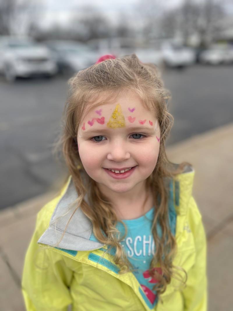 Girl in Elba face painting