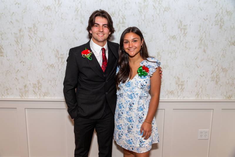 Andrew David Strollo and Julia Clark were scholarship recipients for the annual award night.  Photo by Steve Ognibene 