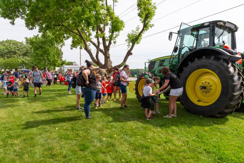 Over 600 students from across Genesee County attended the 40th annual Kinderfarm event.  Photo by Steve Ognibene