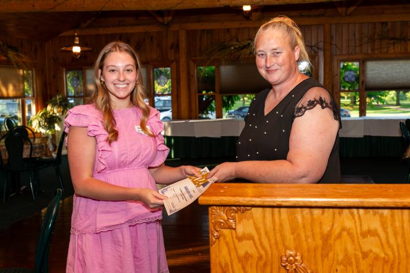 Abrianna Gabriel was one of thirteen recipients who received a scholarship by Peggy Johnson  Photo by Steve Ognibene