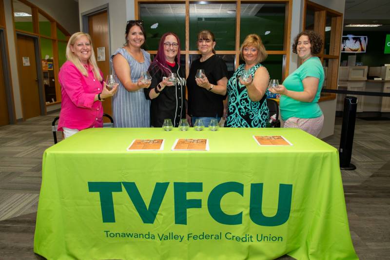 Tonawanda Federal Credit Union was the starting point for the BID's second annual cider walk in downtown batavia  Photo by Steve Ognibene