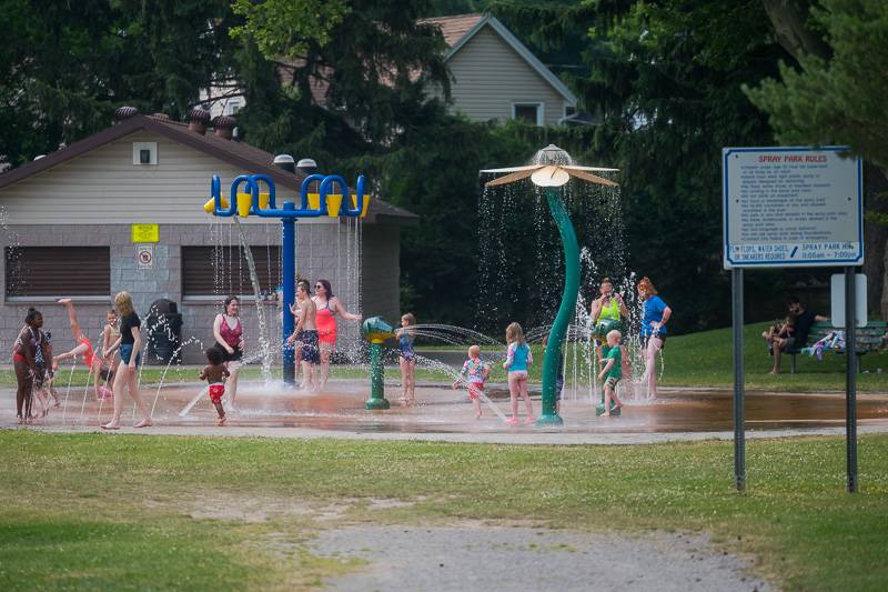 Photos: Area residents make good use of spary park in Austin Park on 90 ...