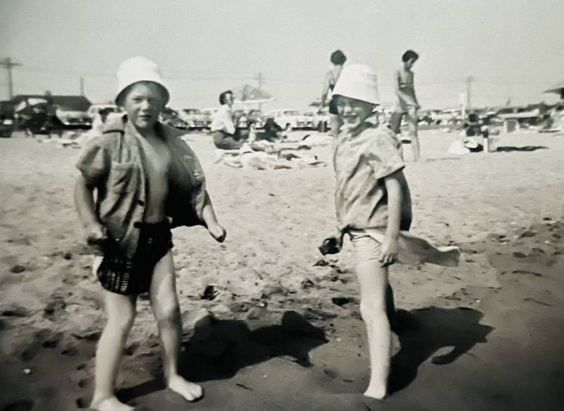 Dan and Dave at a Cape Cod beach