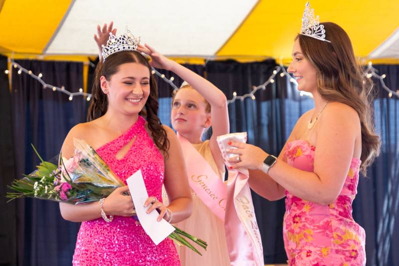 Gabriella Zocco takes the crown of the Genesee County Fair  Photo by Steve Ognibene