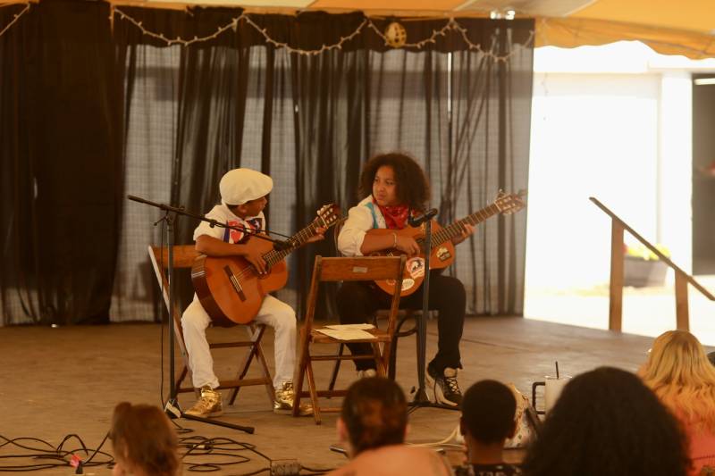 Duo guitar players at 2024 talent show