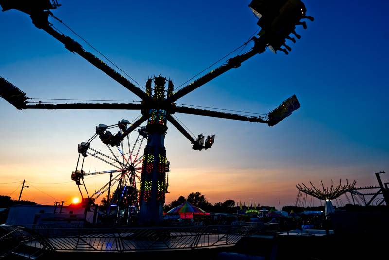 friday evening midway genesee county fair