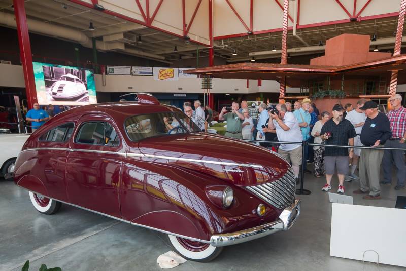 thomas rocket car pierce arrow unveiling