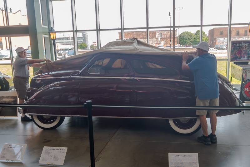 thomas rocket car pierce arrow unveiling