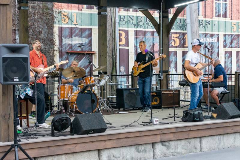 OHMS band packed the downtown Jackson Square Friday evening in downtown Batavia  Photo by Steve Ognibene