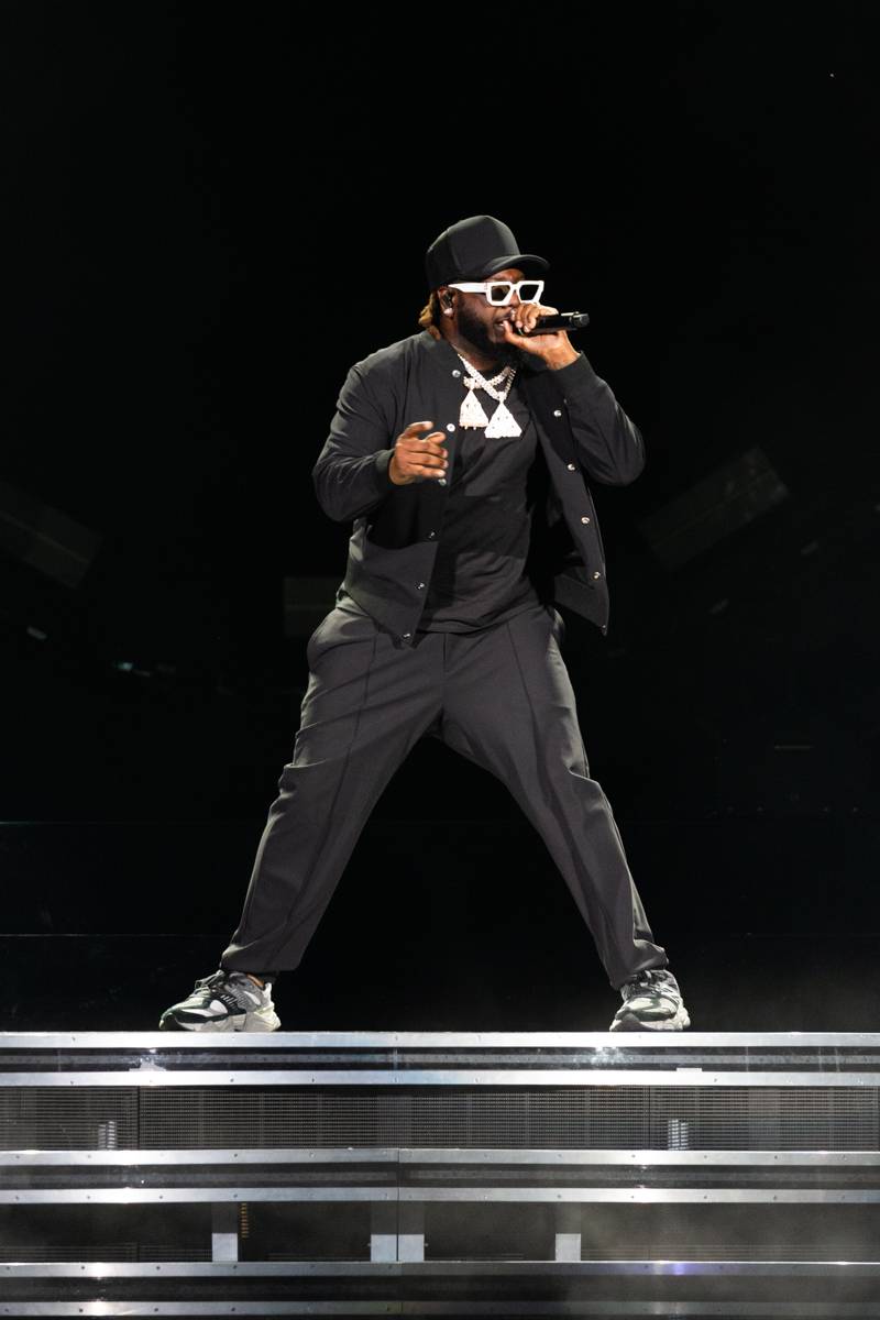 T-Pain, opened for Pitbull.  Photo by Steve Ognibene