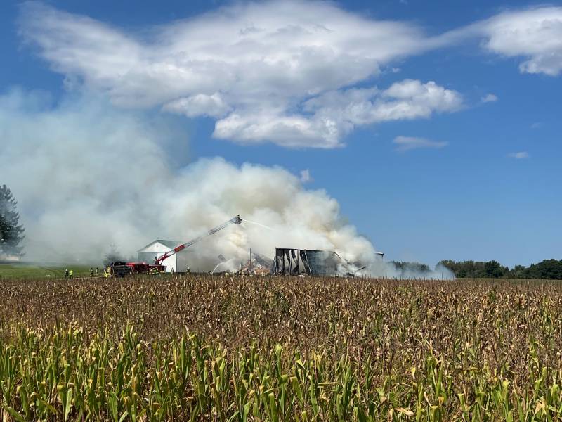 Elba barn fire