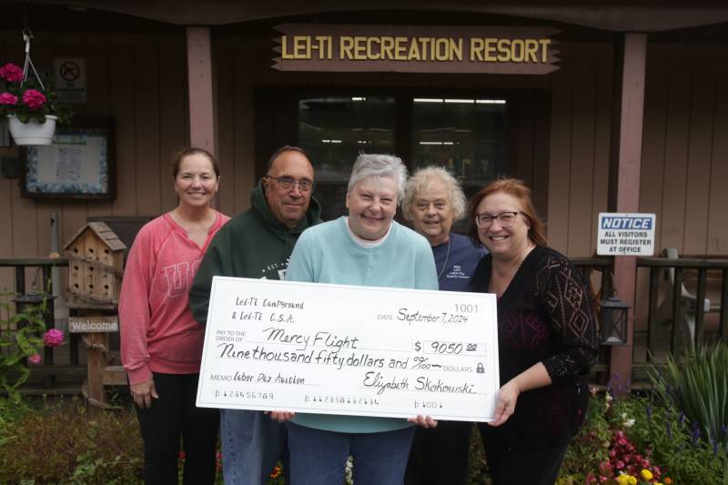 Lei-Ti donation to Mercy Flight