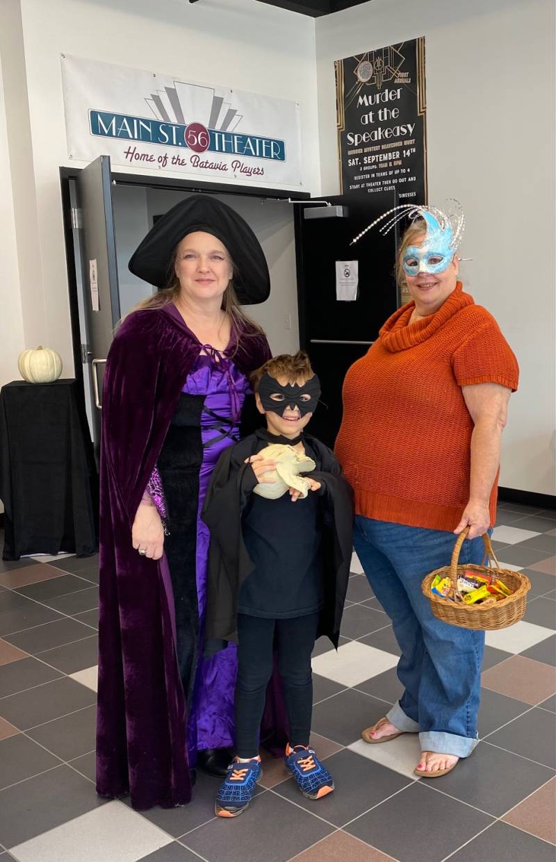 Trick or treater at theater