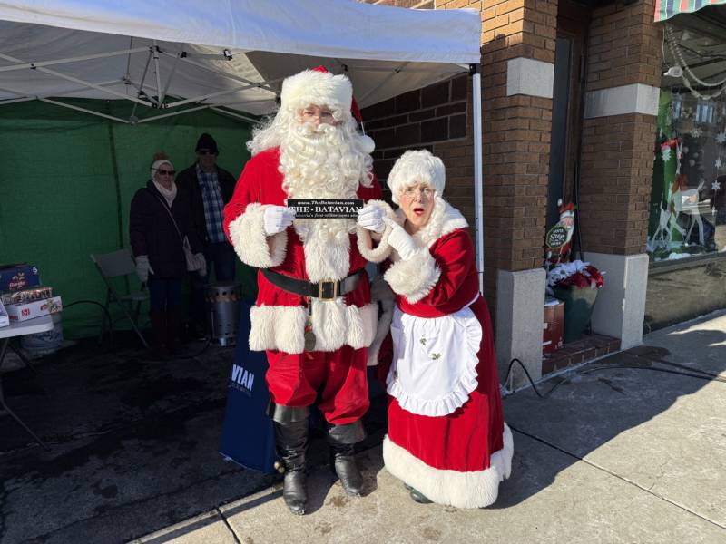 Santa and Mrs. Claus visit The Batavian