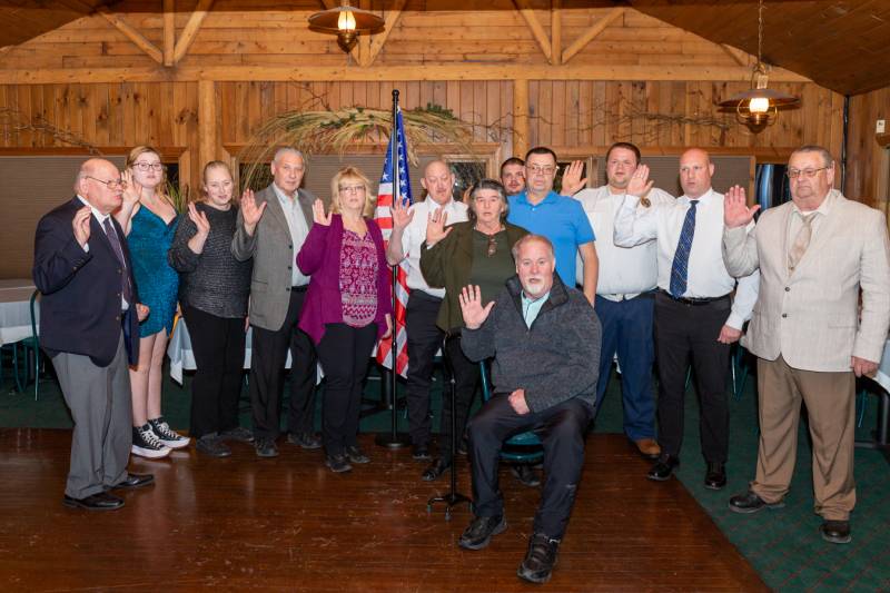 Bethany Fire Department held it's annual installation of officers banquet saturday evening.  Photo by Steve Ognibene