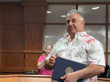 Heavy equipment operator Ciro Matarazzo recognized for 29 years of